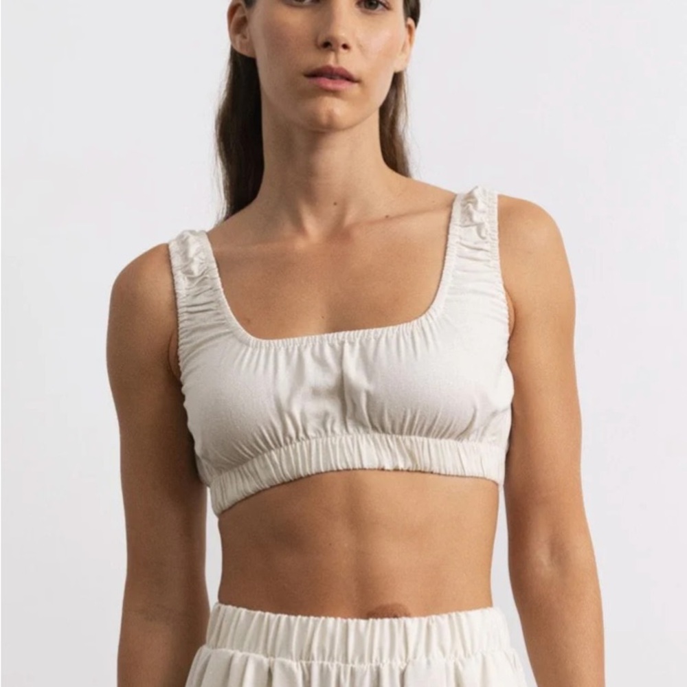 Ozma Of California Sophie Crop in Cream